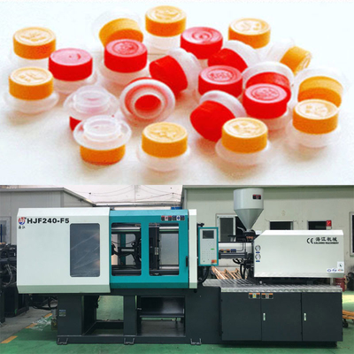 Máquina de moldeo por inyección de tapones de botellas de plástico de colores con alta calidad y rendimiento